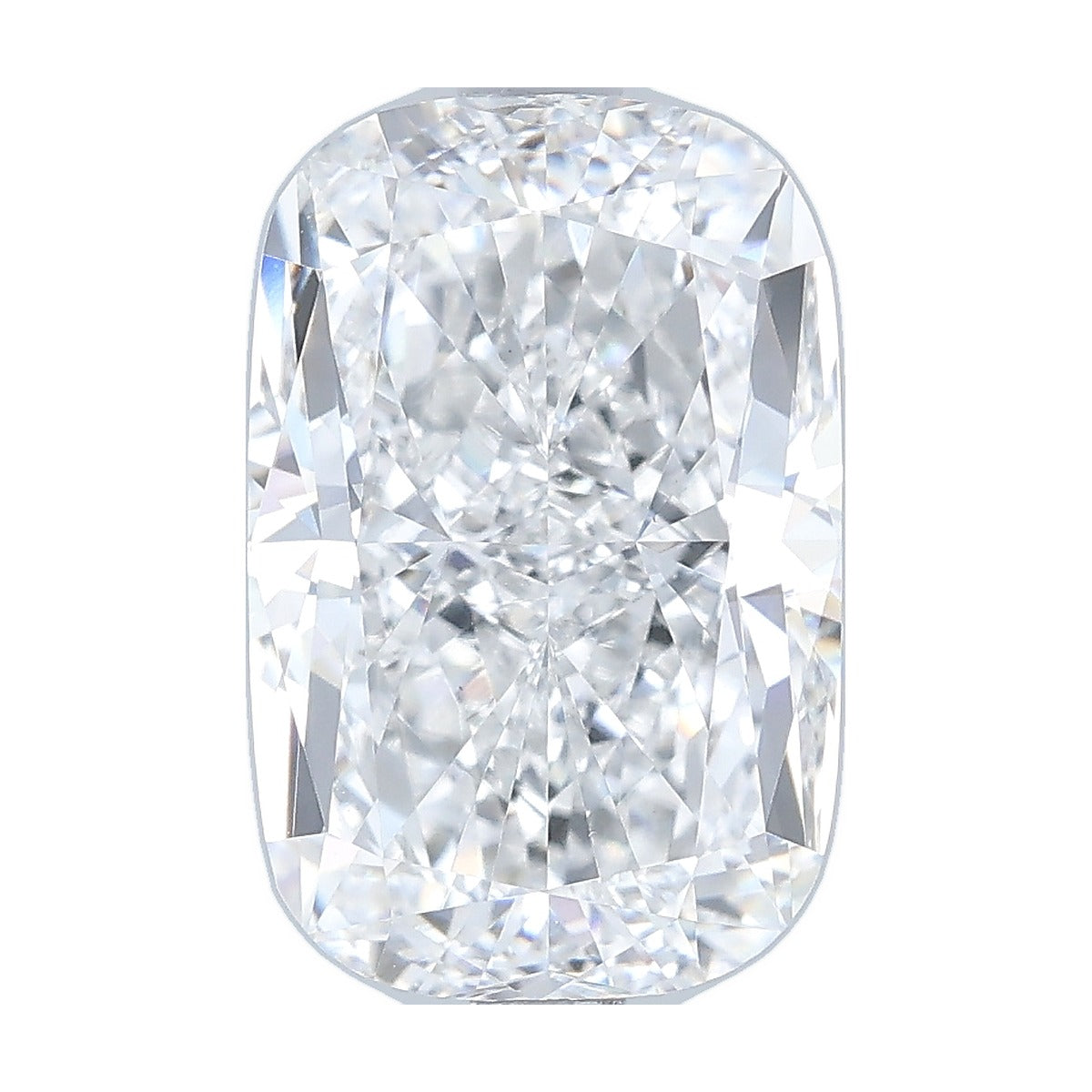 3.71 ct elongated cushion lab-grown diamond, D color, VVS2 clarity, IGI certified, still from its 360° video