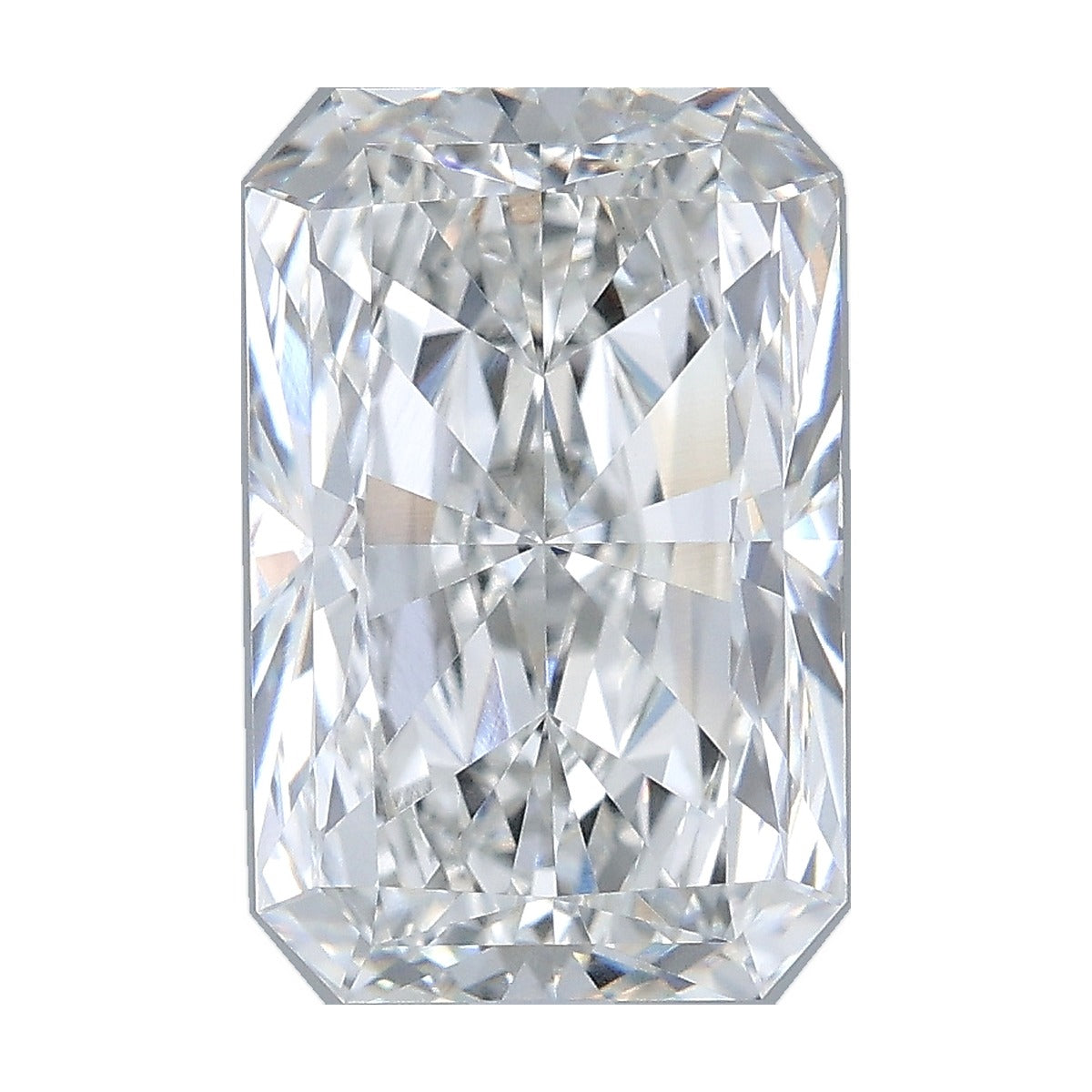 3.72 ct radiant lab-grown diamond, F color, VVS2 clarity, IGI certified, still from its 360° video