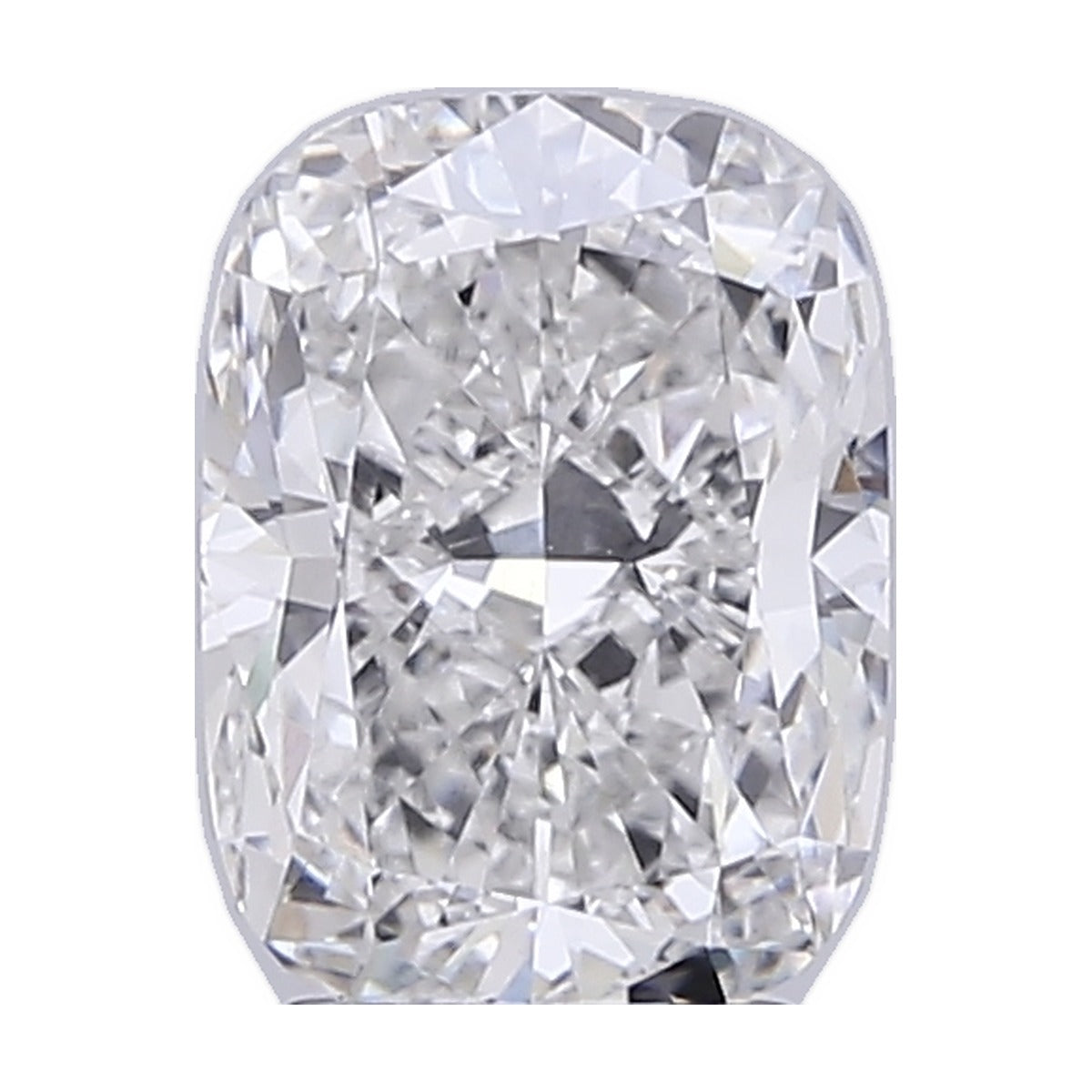 3.73 ct elongated cushion lab-grown diamond, F color, VVS2 clarity, IGI certified, still from its 360° video