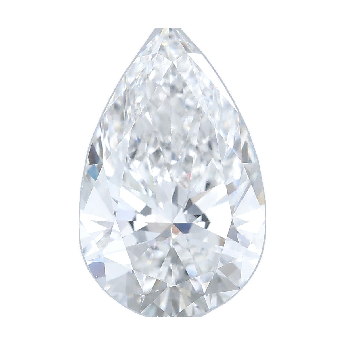 3.74 ct pear lab-grown diamond, D color, VVS2 clarity, IGI certified, still from its 360° video