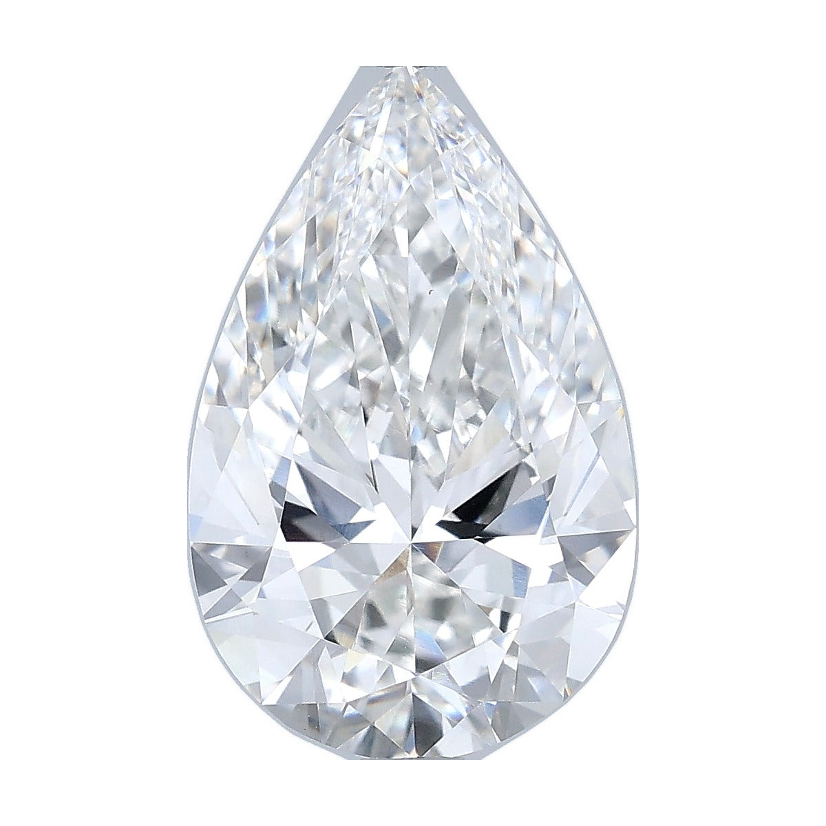 3.75 ct pear lab-grown diamond, F color, VS1 clarity, IGI certified, still from its 360° video