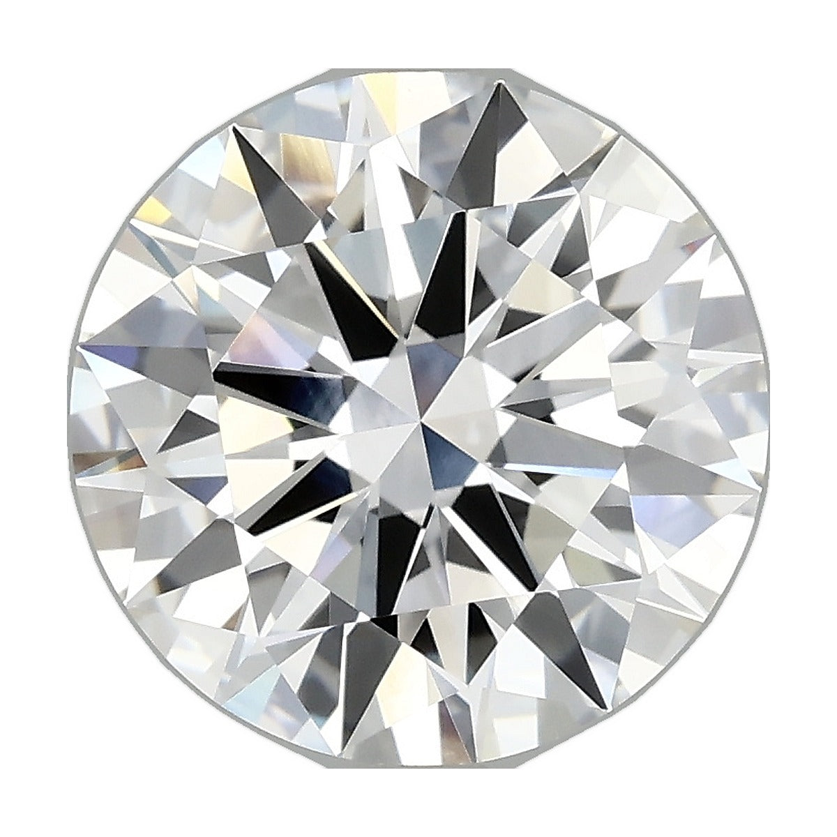 3.88 ct round lab-grown diamond, D color, VVS2 clarity, IGI certified, still from its 360° video