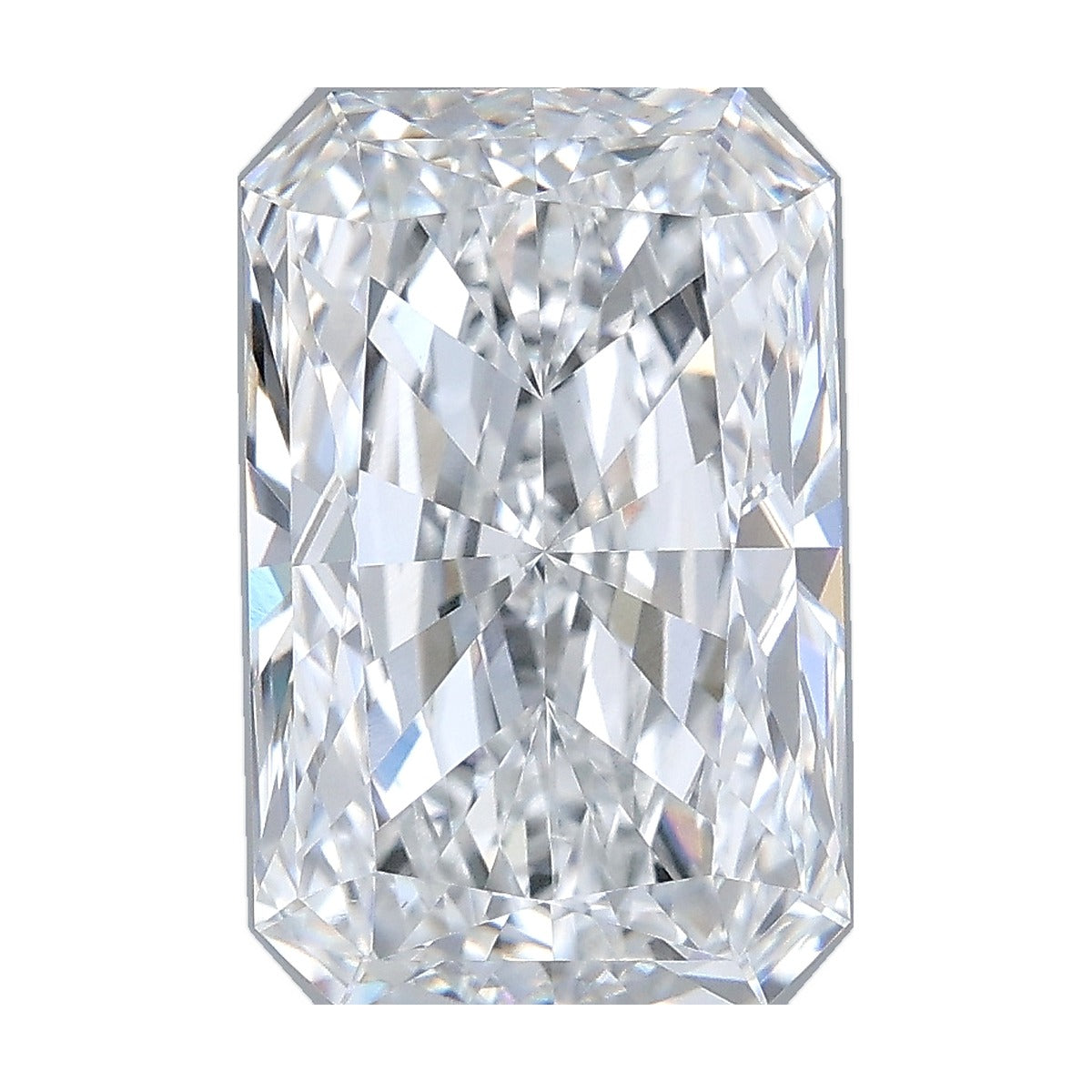 4.01 ct radiant lab-grown diamond, D color, VVS2 clarity, IGI certified, still from its 360° video