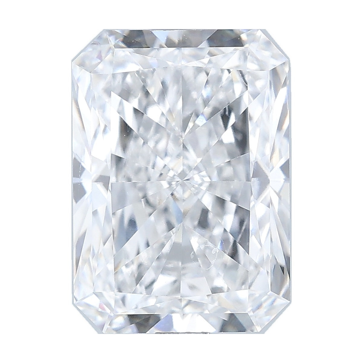 4.02 ct radiant lab-grown diamond, D color, VVS2 clarity, IGI certified, still from its 360° video