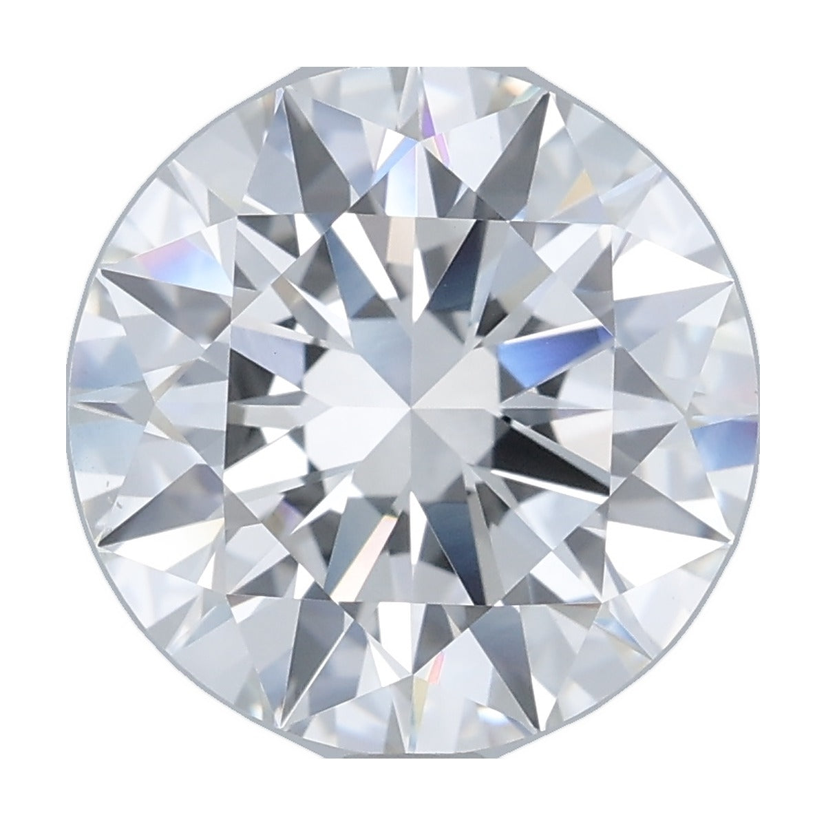 4.02 ct round lab-grown diamond, F color, VS1 clarity, IGI certified, still from its 360° video