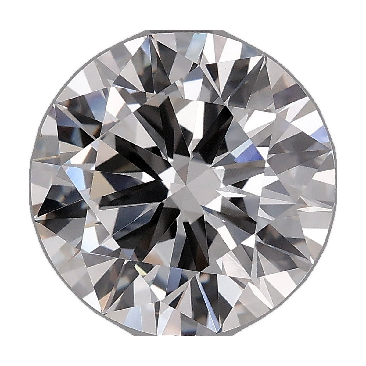 4.03 ct round lab-grown diamond, F color, VS1 clarity, IGI certified, still from its 360° video