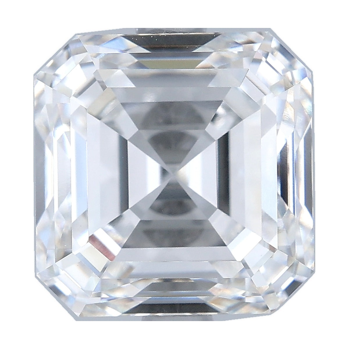 4.04 ct asscher lab-grown diamond, F color, VS1 clarity, GIA certified, still from its 360° video
