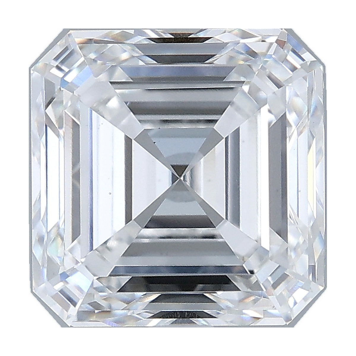 4.05 ct asscher lab-grown diamond, E color, VS1 clarity, IGI certified, still from its 360° video