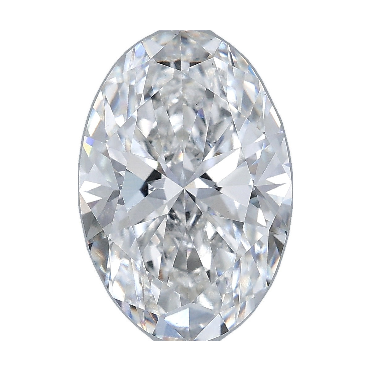 4.06 ct oval lab-grown diamond, F color, VS1 clarity, IGI certified, still from its 360° video