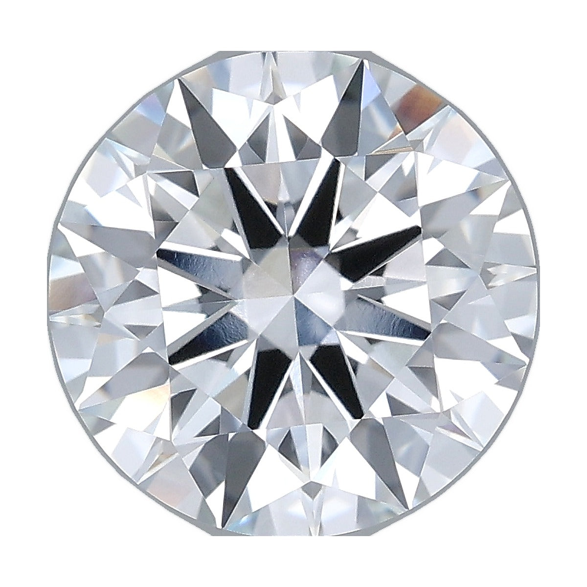 4.06 ct round lab-grown diamond, D color, VVS1 clarity, IGI certified, still from its 360° video