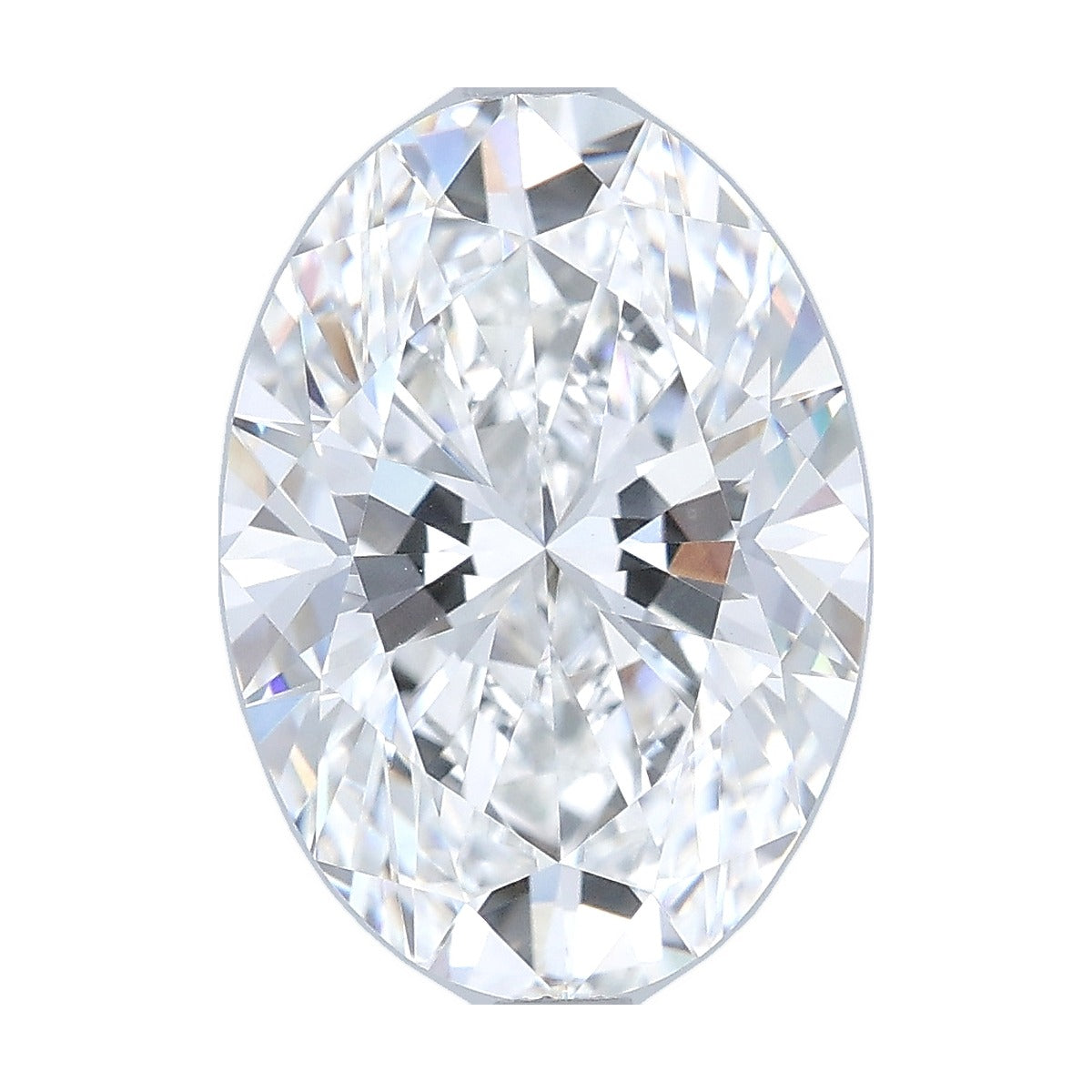 4.08 ct oval lab-grown diamond, D color, VVS2 clarity, IGI certified, still from its 360° video