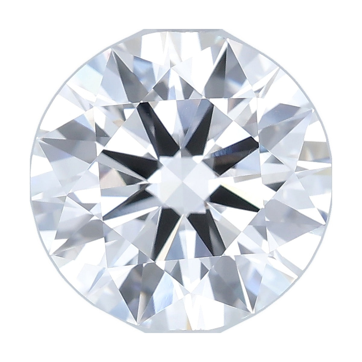 4.12 ct round lab-grown diamond, D color, VVS2 clarity, IGI certified, still from its 360° video
