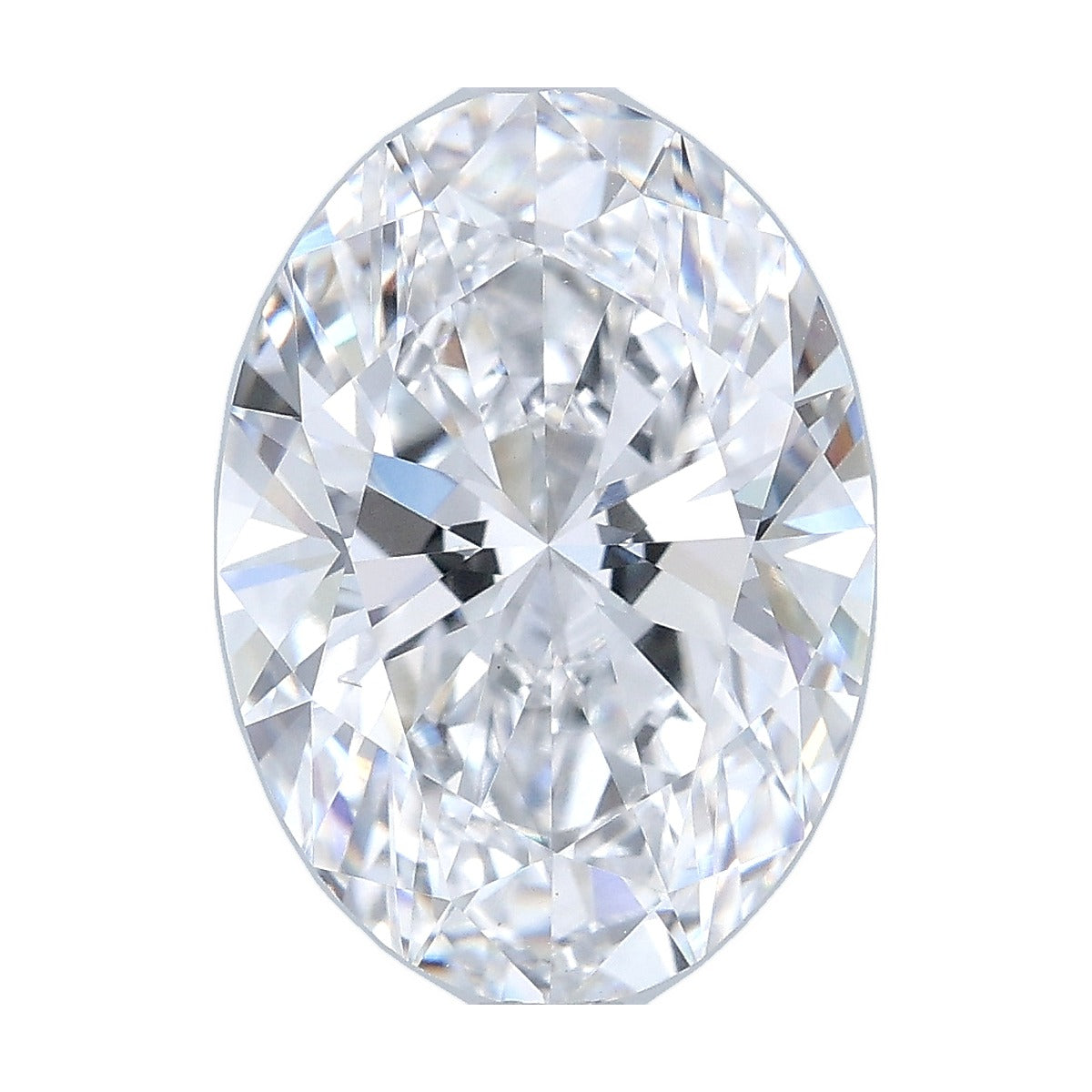 4.13 ct oval lab-grown diamond, D color, VS1 clarity, IGI certified, still from its 360° video