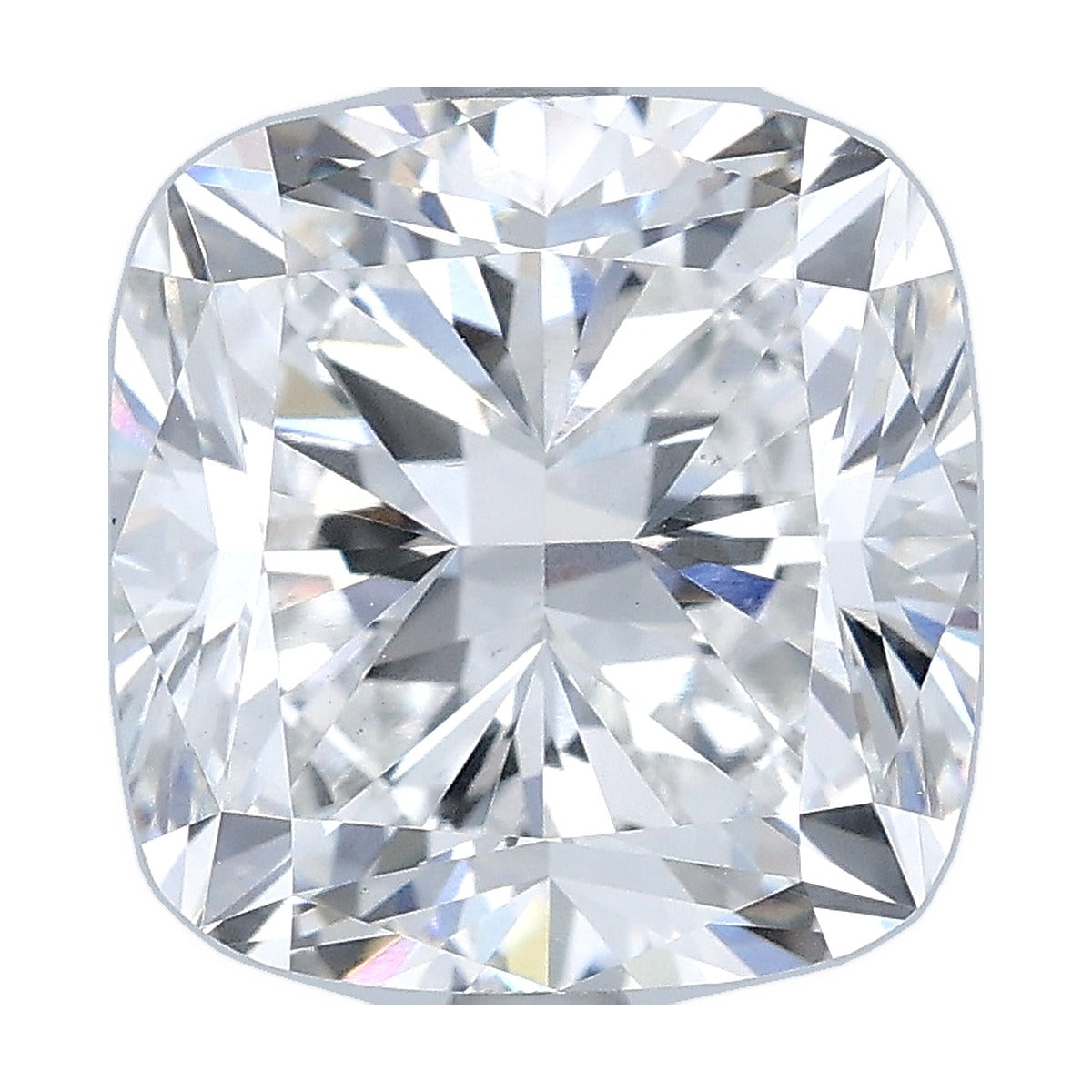 4.54 ct cushion lab-grown diamond, F color, VS1 clarity, IGI certified, still from its 360° video