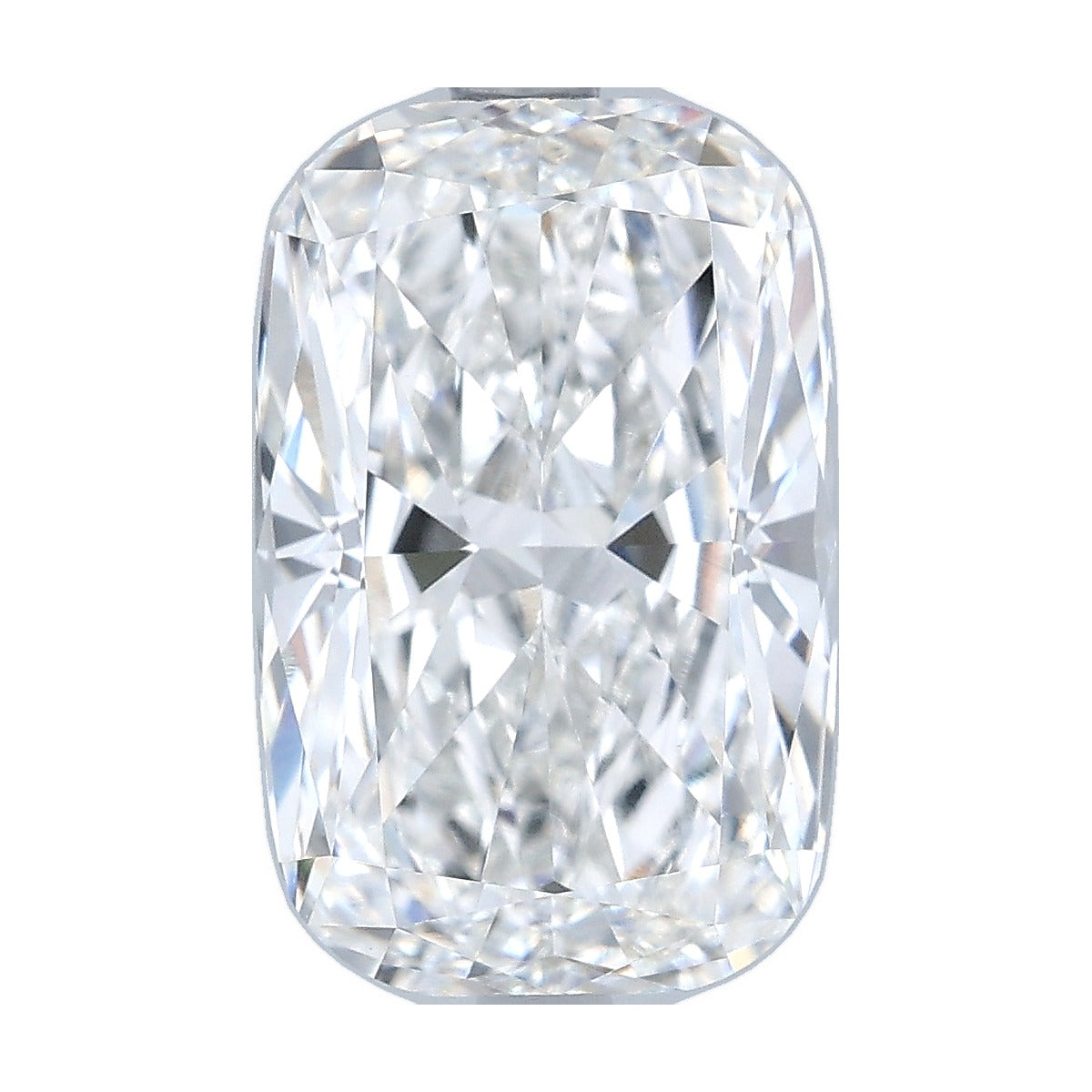 4.58 ct elongated cushion lab-grown diamond, F color, VS1 clarity, GIA certified, still from its 360° video