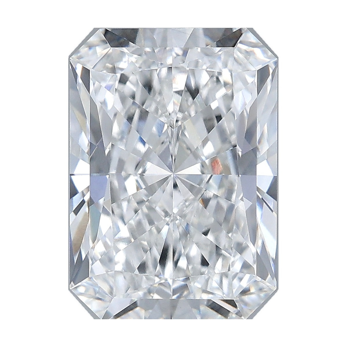 4.58 ct radiant lab-grown diamond, E color, VVS2 clarity, IGI certified, still from its 360° video