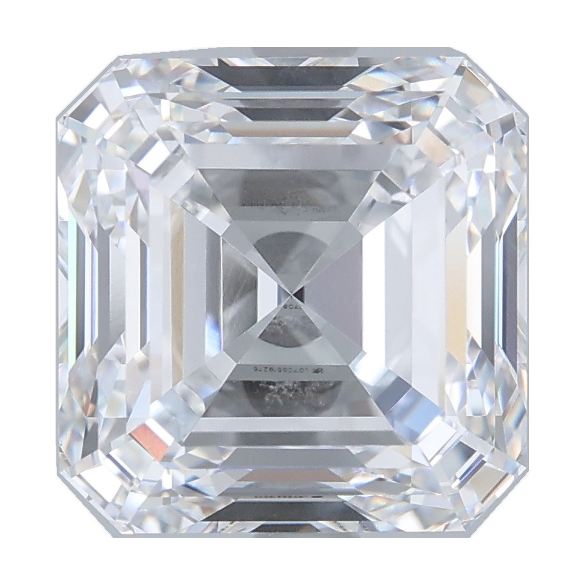 4.59 ct asscher lab-grown diamond, D color, VVS2 clarity, IGI certified, still from its 360° video