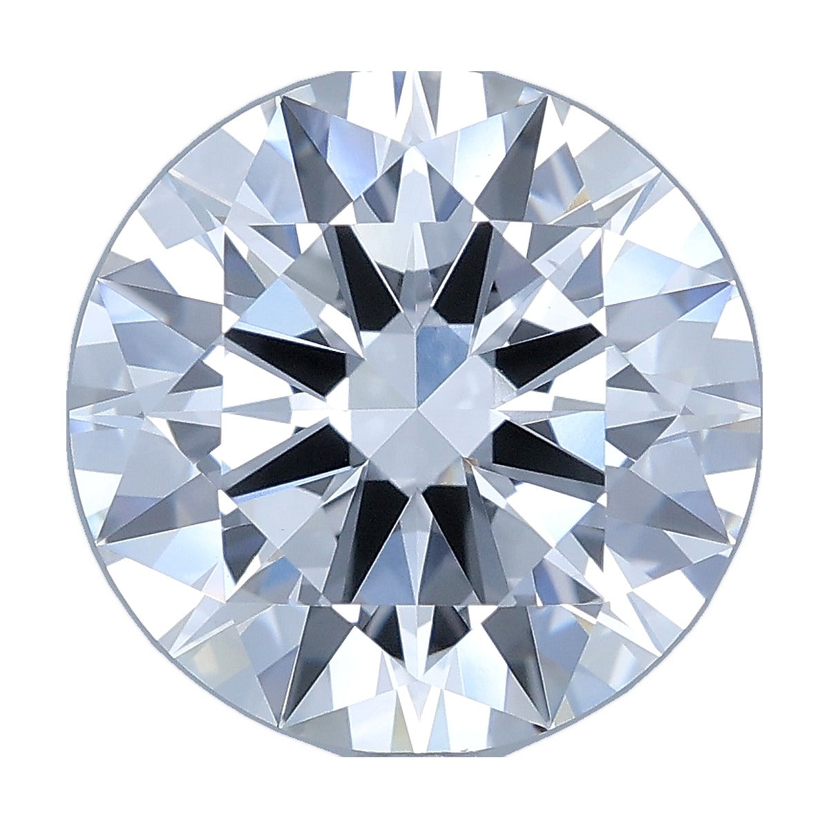4.59 ct round lab-grown diamond, D color, VS1 clarity, IGI certified, still from its 360° video
