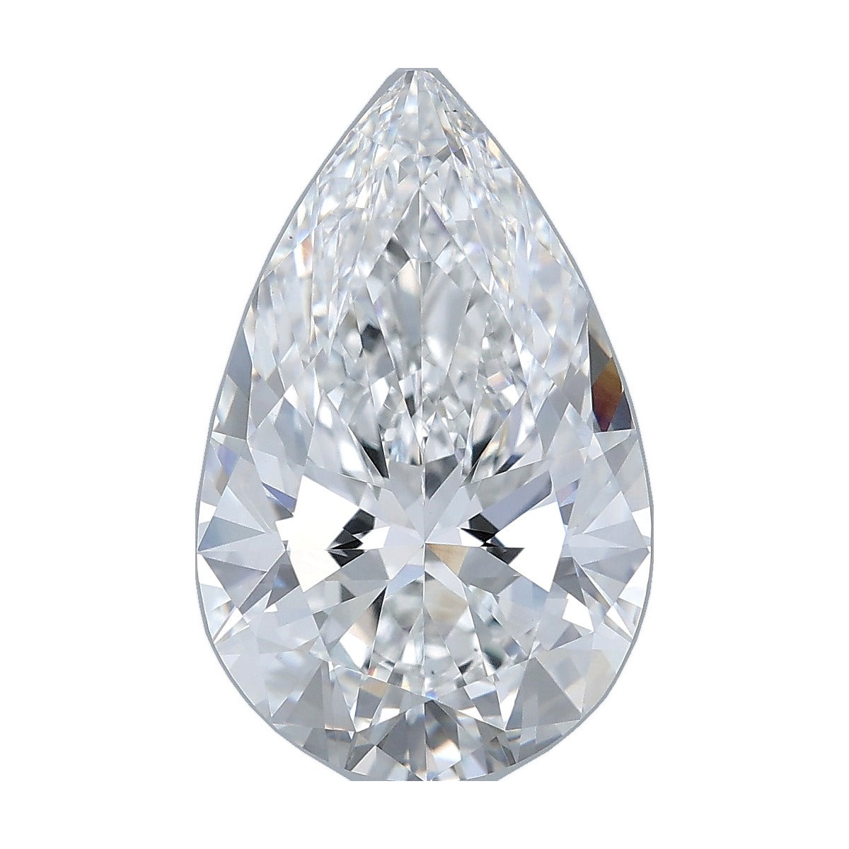 5.01 ct pear lab-grown diamond, D color, VVS2 clarity, IGI certified, still from its 360° video