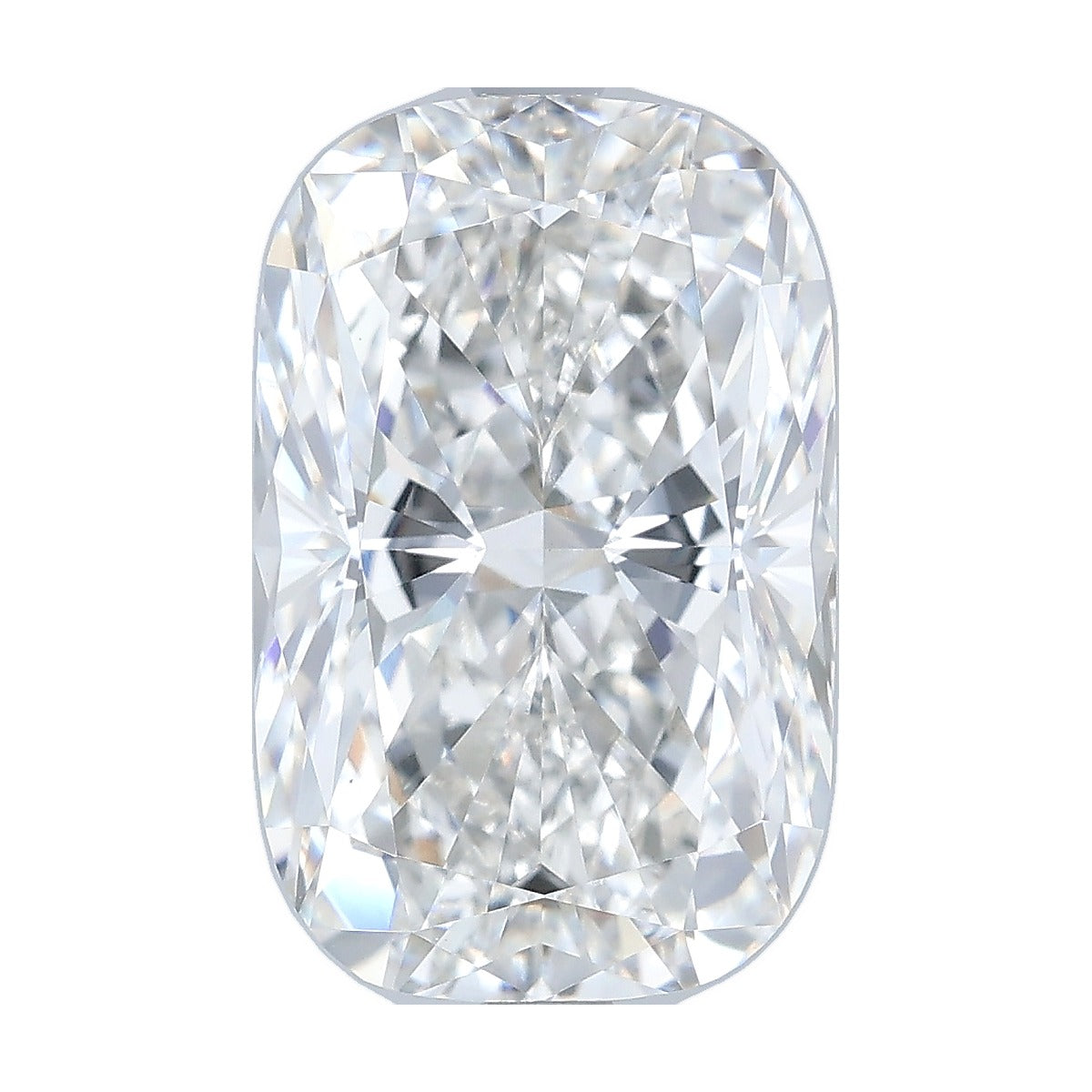 5.03 ct elongated cushion lab-grown diamond, F color, VS1 clarity, IGI certified, still from its 360° video