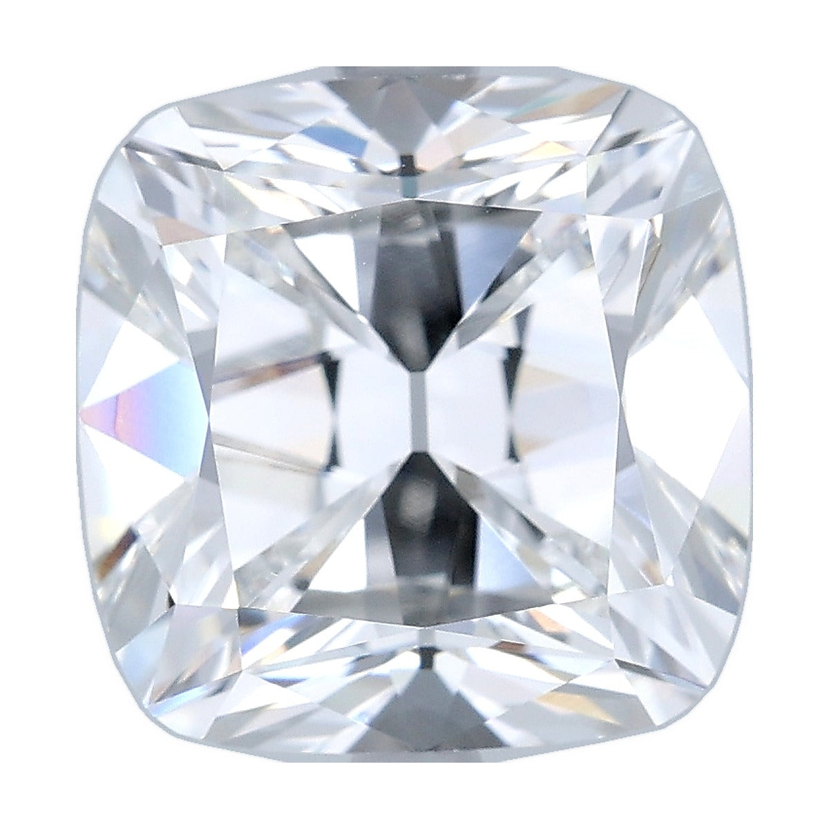 5.06 ct old mine cushion lab-grown diamond, E color, VVS2 clarity, IGI certified, still from its 360° video