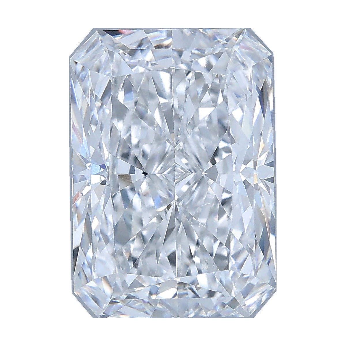 5.08 ct radiant lab-grown diamond, D color, VVS2 clarity, IGI certified, still from its 360° video