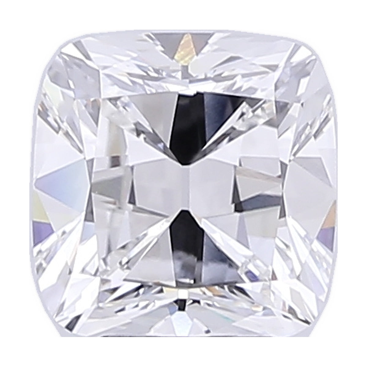 5.13 ct old mine cushion lab-grown diamond, E color, VVS2 clarity, IGI certified, still from its 360° video