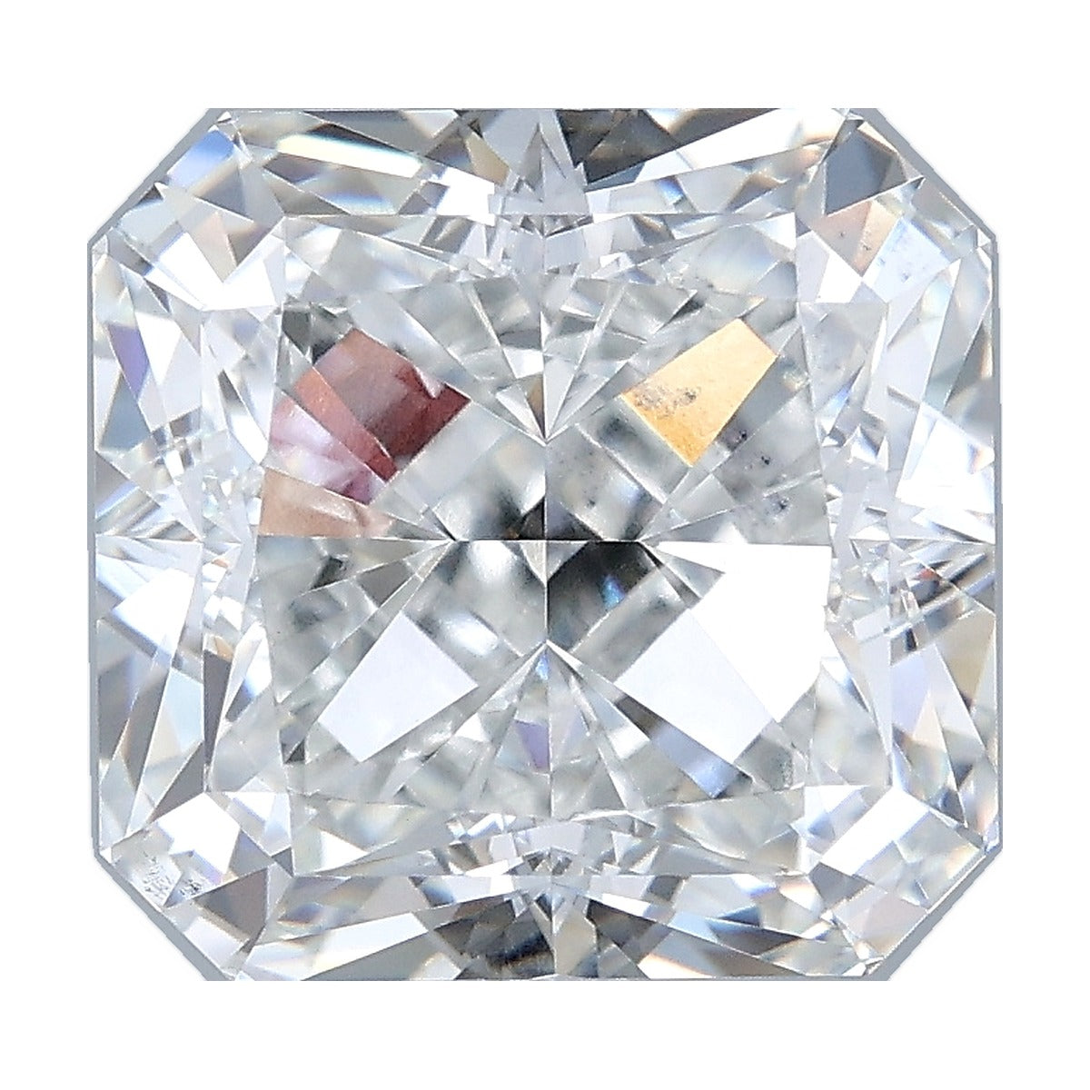 5.33 ct square radiant lab-grown diamond, D color, VVS2 clarity, IGI certified, still from its 360° video