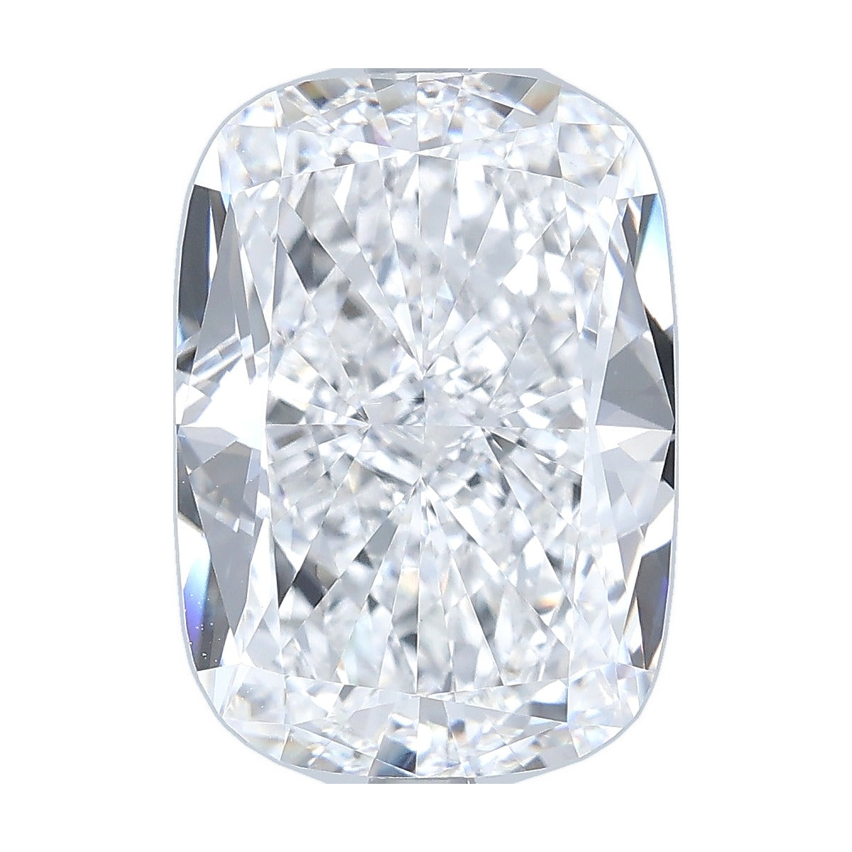 5.50 ct elongated cushion lab-grown diamond, D color, VVS2 clarity, IGI certified, still from its 360° video