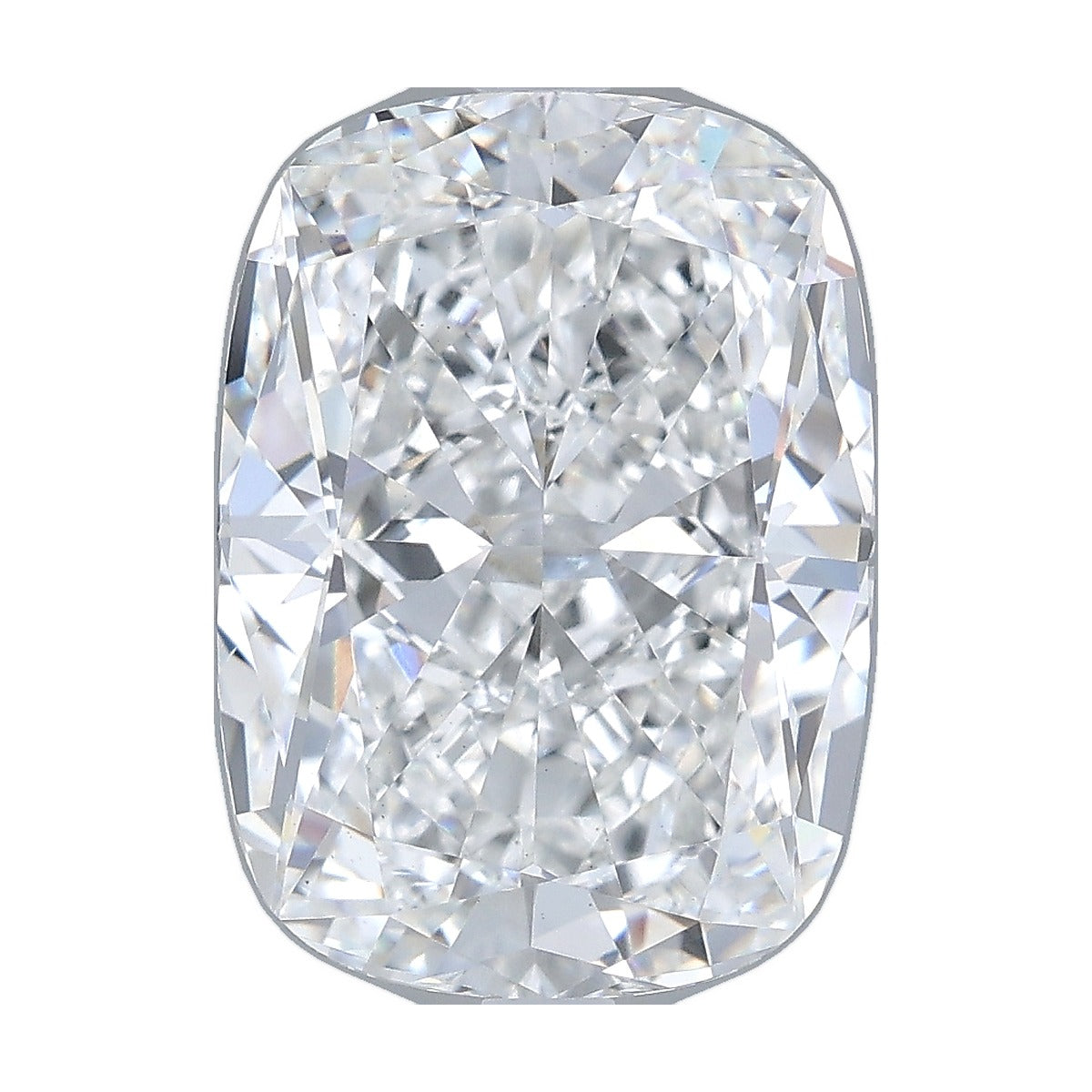 5.53 ct elongated cushion lab-grown diamond, F color, VS1 clarity, IGI certified, still from its 360° video