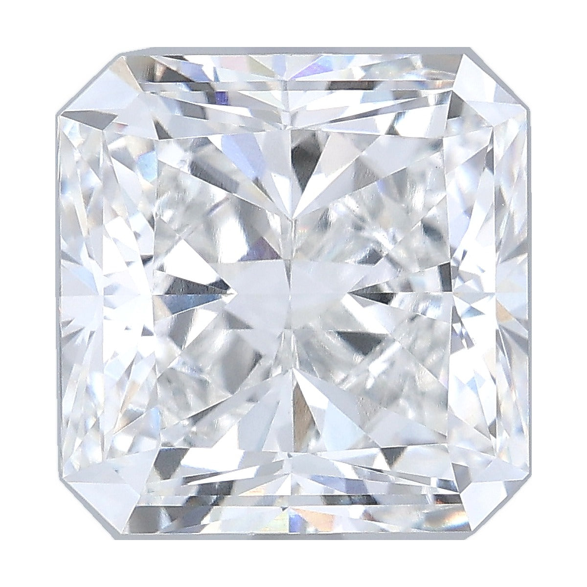 5.54 ct square radiant lab-grown diamond, E color, VS1 clarity, IGI certified, still from its 360° video