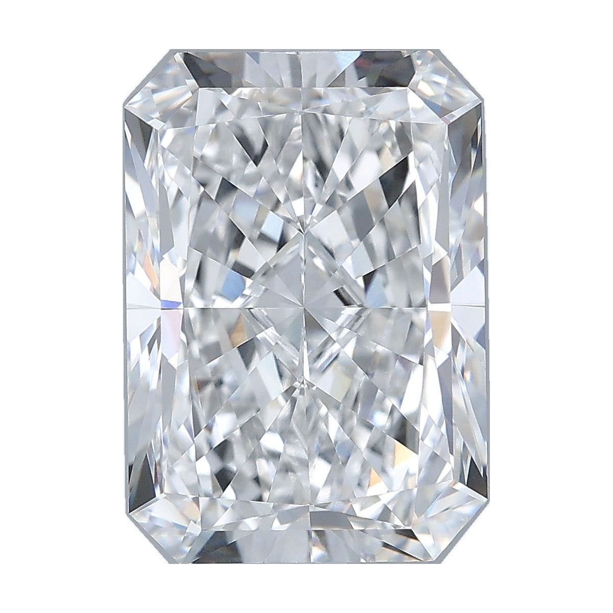 6.05 ct radiant lab-grown diamond, D color, VVS2 clarity, IGI certified, still from its 360° video