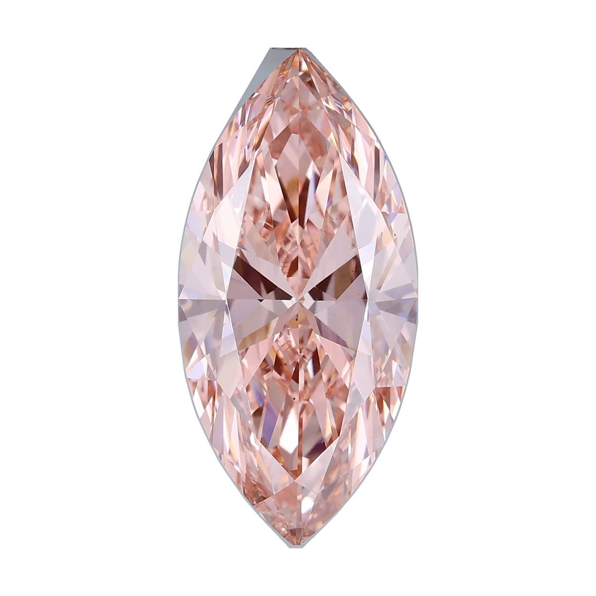 7.04 ct marquise lab-grown diamond, fancy vivid pink, VS1 clarity, IGI certified, still from its 360° video