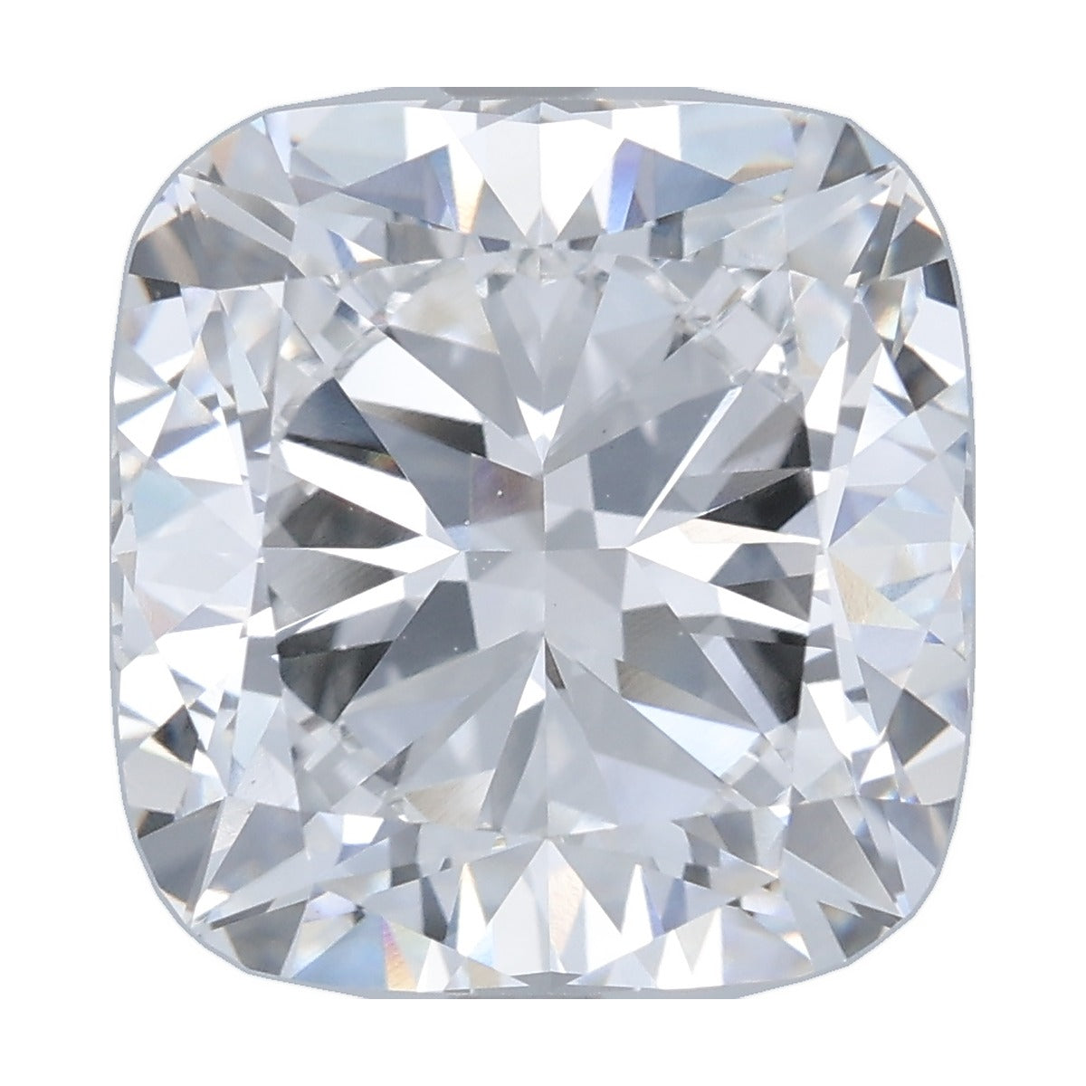7.05 ct cushion lab-grown diamond, D color, VS1 clarity, IGI certified, still from its 360° video