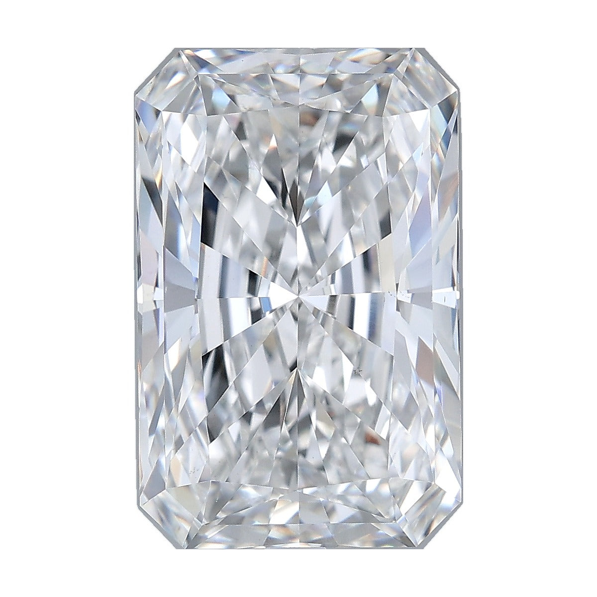 7.06 ct radiant lab-grown diamond, E color, VS1 clarity, IGI certified, still from its 360° video