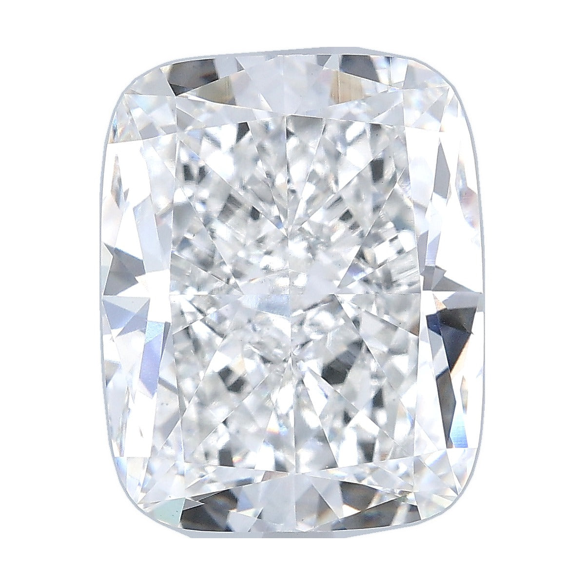 8.03 ct elongated cushion lab-grown diamond, F color, VS1 clarity, IGI certified, still from its 360° video