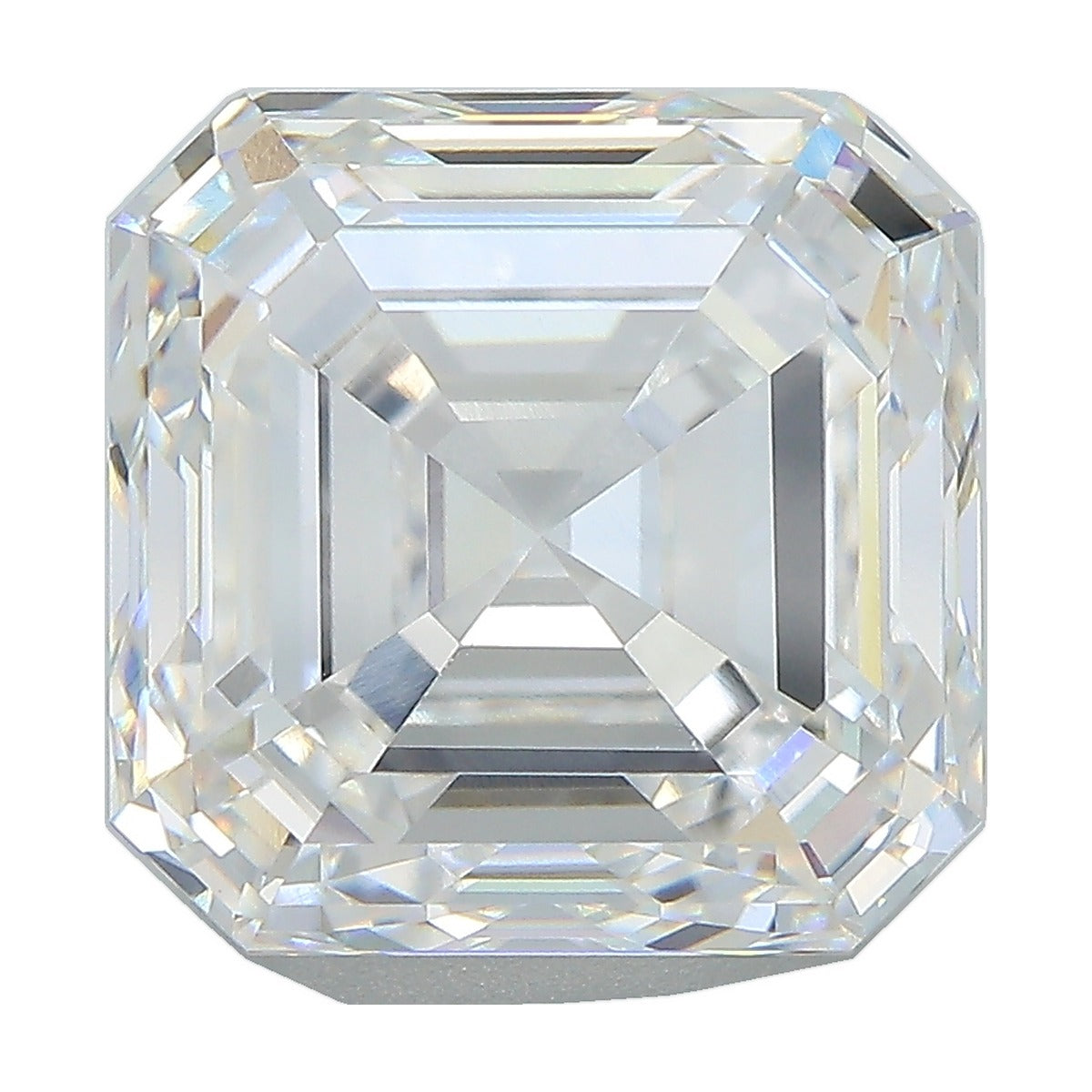 9.15 ct asscher lab-grown diamond, E color, VVS2 clarity, GIA certified, still from its 360° video