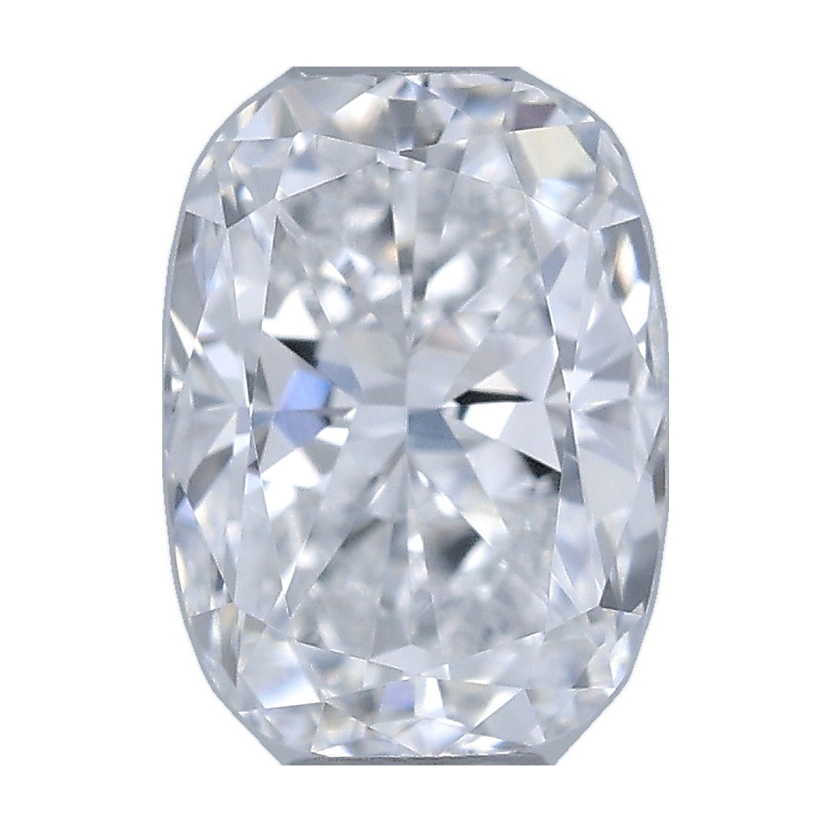 0.51 ct elongated cushion lab-grown diamond, D color, VVS2 clarity, IGI certified, still from its 360° video