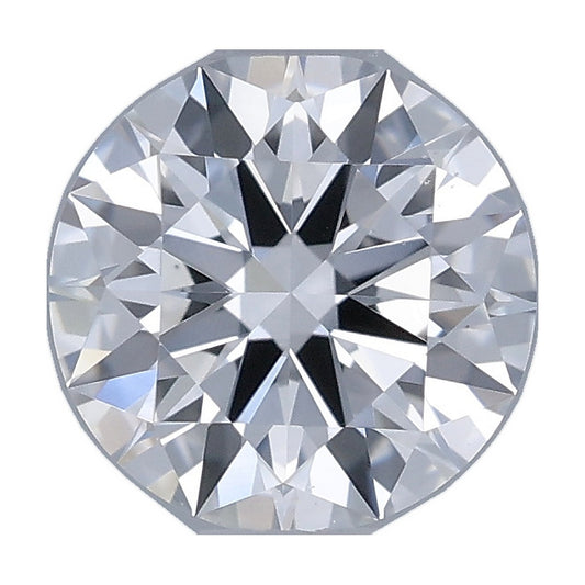 0.52 ct round lab-grown diamond, D color, VS2 clarity, IGI certified, still from its 360° video