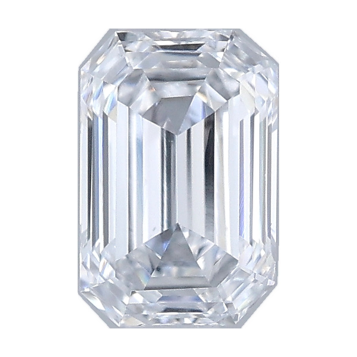 0.53 ct emerald lab-grown diamond, D color, VS1 clarity, IGI certified, still from its 360° video