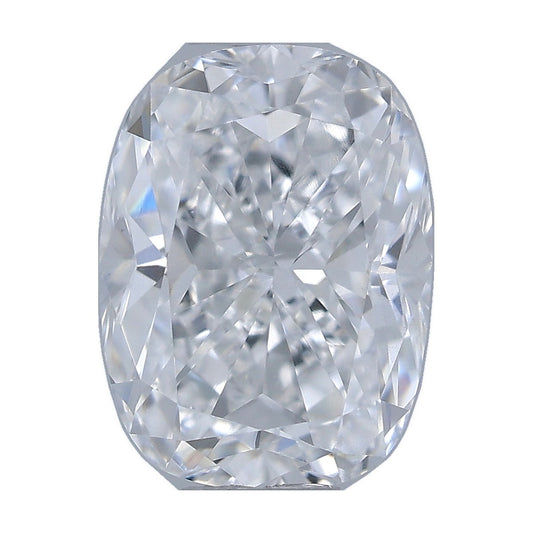 0.55 ct elongated cushion lab-grown diamond, D color, VS1 clarity, IGI certified, still from its 360° video