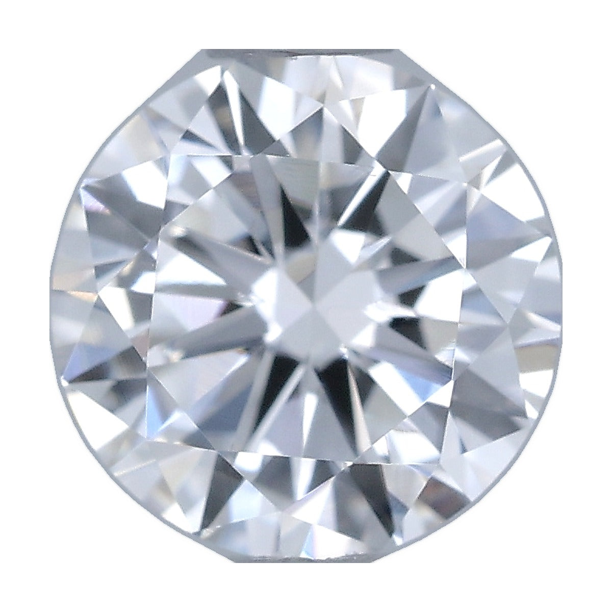 0.70 ct round lab-grown diamond, D color, VVS2 clarity, IGI certified, still from its 360° video
