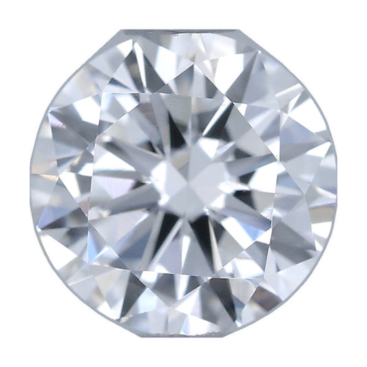 0.70 ct round lab-grown diamond, D color, VVS2 clarity, IGI certified, still from its 360° video