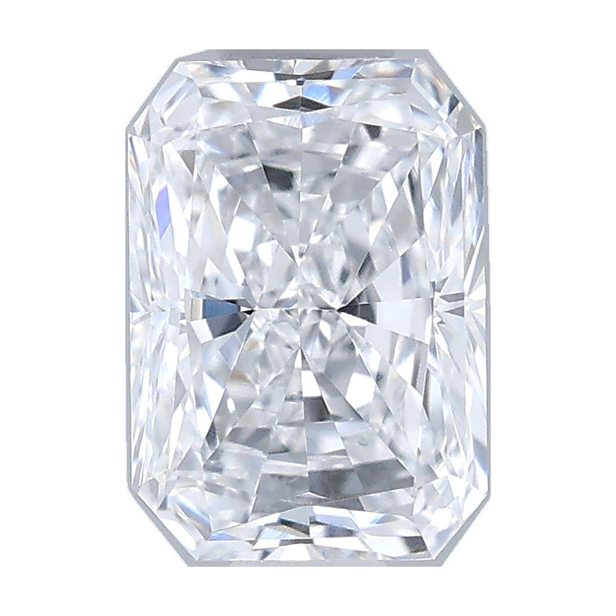 0.71 ct radiant lab-grown diamond, D color, VVS2 clarity, IGI certified, still from its 360° video