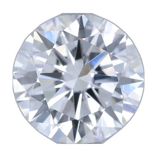 0.71 ct round lab-grown diamond, D color, VVS2 clarity, IGI certified, still from its 360° video