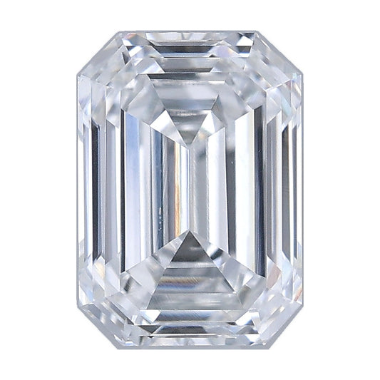 0.72 ct emerald lab-grown diamond, D color, VS2 clarity, IGI certified, still from its 360° video