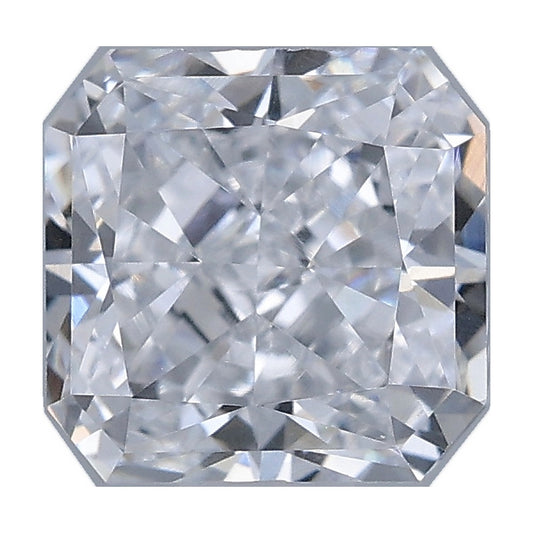 0.72 ct square radiant lab-grown diamond, D color, VS1 clarity, IGI certified, still from its 360° video