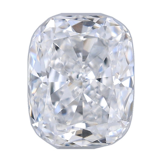 0.73 ct elongated cushion lab-grown diamond, D color, VS1 clarity, IGI certified, still from its 360° video