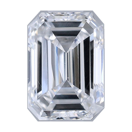 0.73 ct emerald lab-grown diamond, D color, VS1 clarity, IGI certified, still from its 360° video