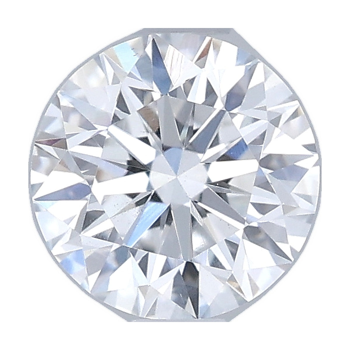 0.73 ct round lab-grown diamond, D color, VS1 clarity, IGI certified, still from its 360° video